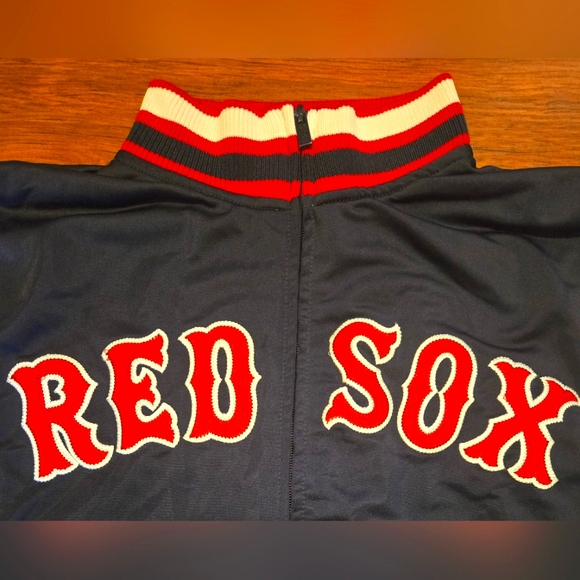 Boston Red Sox baseball Stitches Track Jacket MLB Awesome Full Zip Lined Medium - Picture 3 of 8